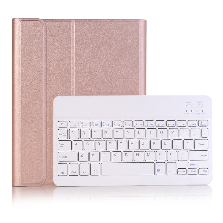 A102B iPad 10.2インチ 2019用 超薄型着脱式 Bluetooth キーボード レザー タブレットケース スタンド＆ペンスロット機能付き、A102B ブラック、A102B ゴールド、A102B ブルー、A102B ローズゴールド