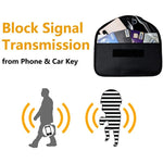 ユニバーサル信号ブロッカー オックスフォードクロスシールドケース ポーチバッグ 5.8インチ以下の携帯電話用、サイズ：20*10cm、20x10cm ブラック、20x10cm ピンク、20x10cm カーキ