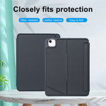 T11-AS iPad Air 11 2025 / Air 5 / 4 10.9 / Pro 11 2022&2021&2020&2018用 タッチバックライト分割型 Bluetooth キーボード レザーケース、T11-AS