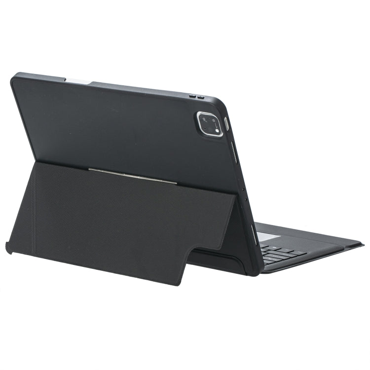 T129-AS iPad Air 13 2025 / Pro 12.9 2022 / 2021 / 2020 / 2018用 タッチバックライト分割型 Bluetooth キーボード レザーケース、T129-AS