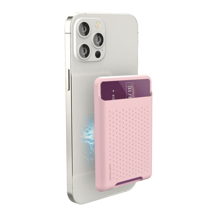 iPhone 13シリーズ / iPhone 12シリーズ用 シリコンウォレットポーチカードケース 反磁気カードホルダー Magsafing磁気シール付き
