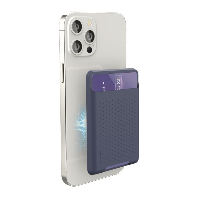 iPhone 13シリーズ / iPhone 12シリーズ用 シリコンウォレットポーチカードケース 反磁気カードホルダー Magsafing磁気シール付き