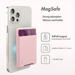 iPhone 13シリーズ / iPhone 12シリーズ用 シリコンウォレットポーチカードケース 反磁気カードホルダー Magsafing磁気シール付き