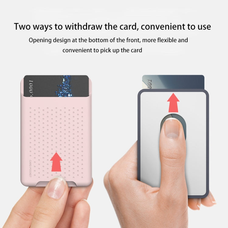 iPhone 13シリーズ / iPhone 12シリーズ用 シリコンウォレットポーチカードケース 反磁気カードホルダー Magsafing磁気シール付き