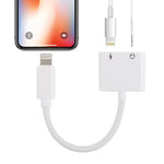 GL011 2イン1 8ピンメス＋3.5mmメスから8ピンオス オーディオ充電アダプター