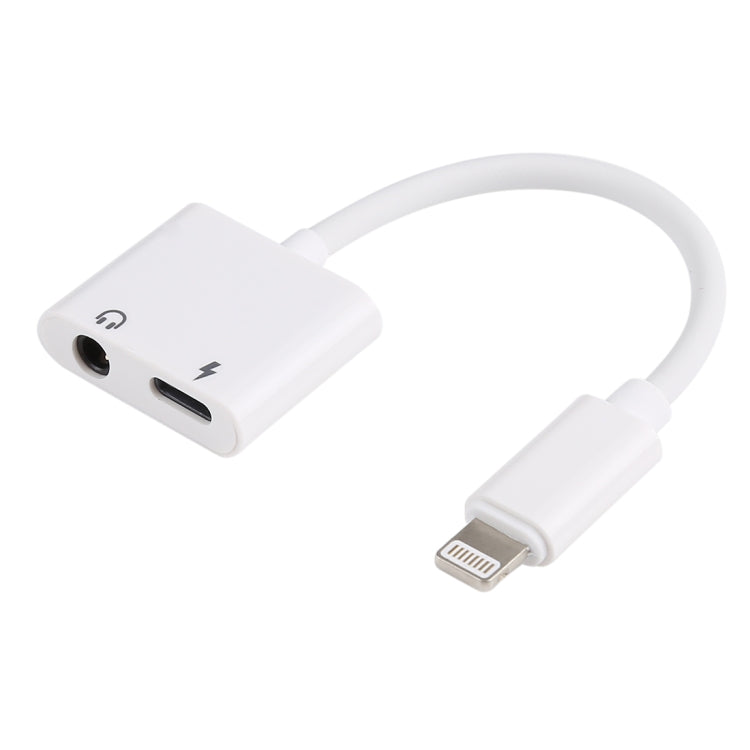 GL011 2イン1 8ピンメス＋3.5mmメスから8ピンオス オーディオ充電アダプター