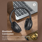 ROCK Space O2 HiFi Bluetooth 5.0 ワイヤレスヘッドセット マイク付き、TFカード対応、Space O2