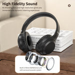 ROCK Space O2 HiFi Bluetooth 5.0 ワイヤレスヘッドセット マイク付き、TFカード対応、Space O2
