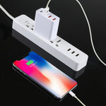 A3P 最大3A出力 USB-C / Type-C + QC3.0 + デュアルUSB 4ポート 壁用トラベルチャージャー、USプラグ、USプラグ