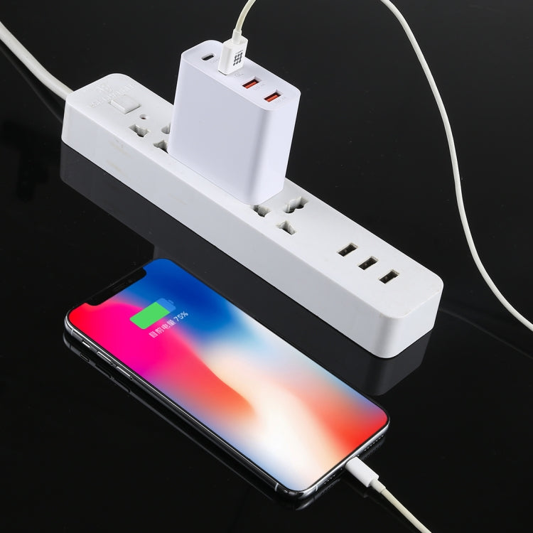 A3P 最大3A出力 USB-C / Type-C + QC3.0 + デュアルUSB 4ポート 壁用トラベルチャージャー、USプラグ、USプラグ