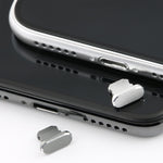 2個セット ユニバーサル 8ピン充電ポート メタル防塵プラグ iPhone用