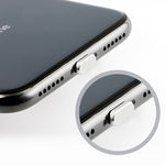 2個セット ユニバーサル 8ピン充電ポート メタル防塵プラグ iPhone用
