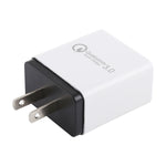 AR-QC-03 2.1A 3ポート USB クイックチャージャー トラベルチャージャー、USプラグ、AR-QC-03 US、AR-QC-03 USプラグ ブルー