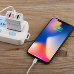 AR-QC-03 2.1A 3ポート USB クイックチャージャー トラベルチャージャー、USプラグ、AR-QC-03 US、AR-QC-03 USプラグ ブルー