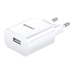 USAMS US-CC075 T18 2.1A シングルUSB トラベル充電器、EUプラグ