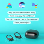 258 ワイヤレス耳掛けBluetoothイヤホン 充電ボックス＆デジタルディスプレイ付き、タッチ＆HD通話＆音声アシスタント＆NFC対応、MD03ブラック、258ホワイト