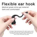 258 ワイヤレス耳掛けBluetoothイヤホン 充電ボックス＆デジタルディスプレイ付き、タッチ＆HD通話＆音声アシスタント＆NFC対応、MD03ブラック、258ホワイト