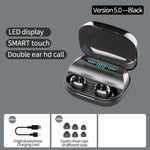 263 TWS CVC8.0 ノイズキャンセリング Bluetoothイヤホン 充電ケース付き、タッチ＆三画面LEDバッテリー表示＆スマホホルダー＆モバイルバッテリー＆HD通話＆音声アシスタント対応、263