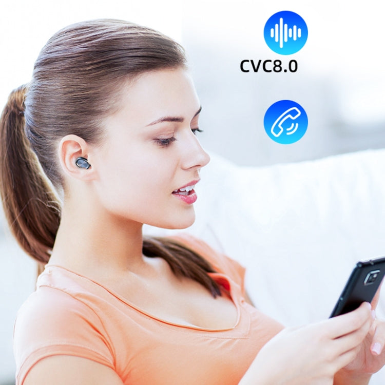 263 TWS CVC8.0 ノイズキャンセリング Bluetoothイヤホン 充電ケース付き、タッチ＆三画面LEDバッテリー表示＆スマホホルダー＆モバイルバッテリー＆HD通話＆音声アシスタント対応、263