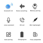 263 TWS CVC8.0 ノイズキャンセリング Bluetoothイヤホン 充電ケース付き、タッチ＆三画面LEDバッテリー表示＆スマホホルダー＆モバイルバッテリー＆HD通話＆音声アシスタント対応、263
