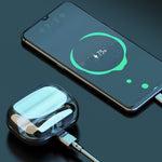 263 TWS CVC8.0 ノイズキャンセリング Bluetoothイヤホン 充電ケース付き、タッチ＆三画面LEDバッテリー表示＆スマホホルダー＆モバイルバッテリー＆HD通話＆音声アシスタント対応、263