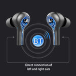 278 TWS 外部ノイズキャンセリングタッチBluetoothイヤホン 充電ボックス付き、LED電源デジタルディスプレイ＆ブリージングライト＆通話＆音声アシスタント対応、278ブラック、278ホワイト