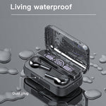278 TWS 外部ノイズキャンセリングタッチBluetoothイヤホン 充電ボックス付き、LED電源デジタルディスプレイ＆ブリージングライト＆通話＆音声アシスタント対応、278ブラック、278ホワイト