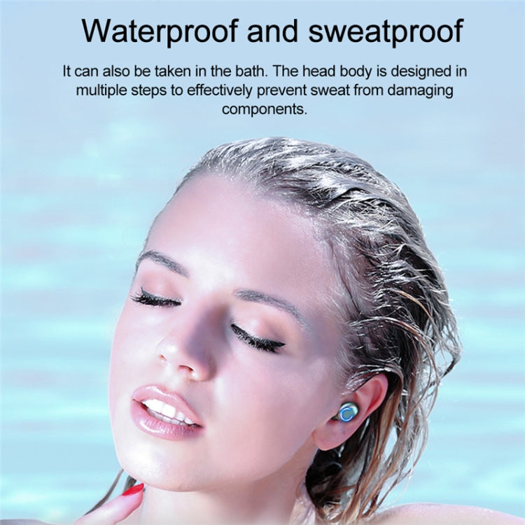 F9-9 TWS CVC8.0 ノイズキャンセリング Bluetoothイヤホン 充電ケース付き、タッチライトエフェクト＆三画面LED電源表示＆モバイルバッテリー＆スマホホルダー＆HD通話＆音声アシスタント対応、F9-9 ブラック