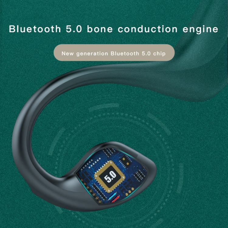G100 Bluetooth 5.0 ワイヤレス耳掛けスポーツ防水骨伝導イヤホン、G100