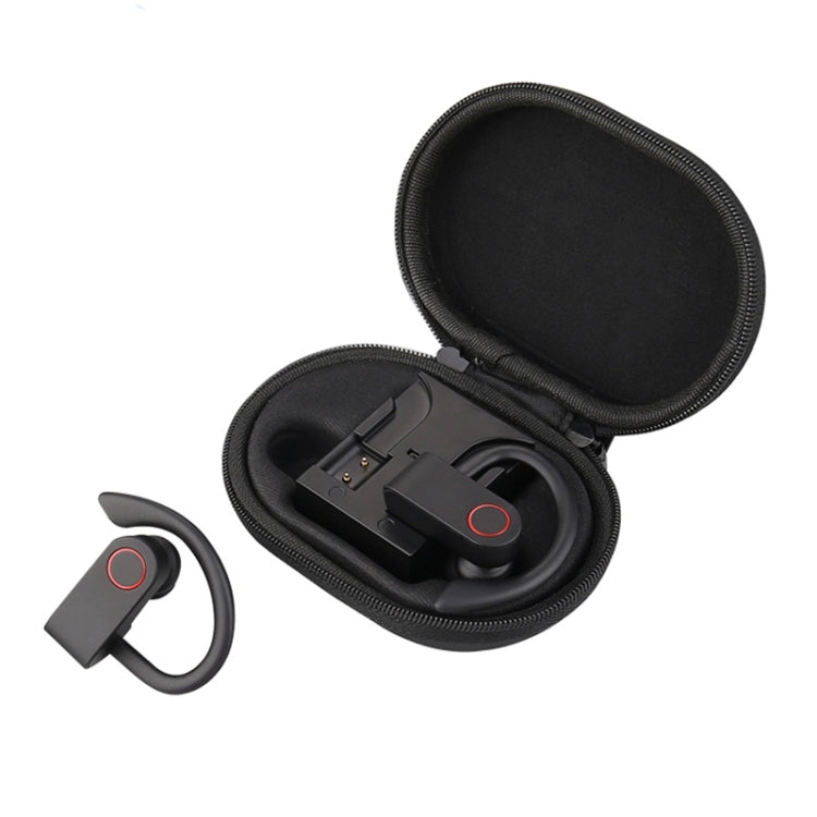 JHO-A9 TWS ワイヤレスハンギングイヤータイプ Bluetoothイヤホン 充電＋収納一体型ジッパーバッグ付き、音声操作対応、JHO-A9