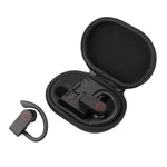JHO-A9 TWS ワイヤレスハンギングイヤータイプ Bluetoothイヤホン 充電＋収納一体型ジッパーバッグ付き、音声操作対応、JHO-A9