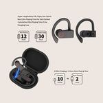 JHO-A9 TWS ワイヤレスハンギングイヤータイプ Bluetoothイヤホン 充電＋収納一体型ジッパーバッグ付き、音声操作対応、JHO-A9
