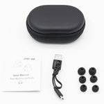 JHO-A9 TWS ワイヤレスハンギングイヤータイプ Bluetoothイヤホン 充電＋収納一体型ジッパーバッグ付き、音声操作対応、JHO-A9