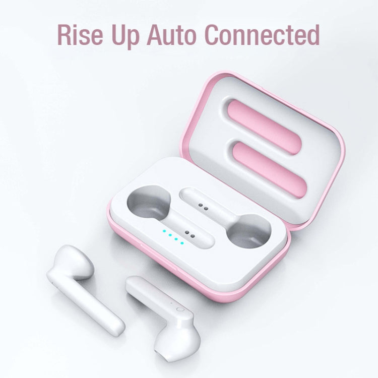 X26 TWS Bluetooth 5.0 ワイヤレスタッチ Bluetoothイヤホン 磁気吸着充電ケース付き、音声アシスタント＆通話対応、ピンク、ブルー、ホワイト