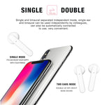 X26 TWS Bluetooth 5.0 ワイヤレスタッチ Bluetoothイヤホン 磁気吸着充電ケース付き、音声アシスタント＆通話対応、ピンク、ブルー、ホワイト