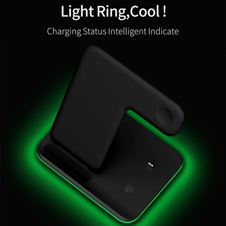 Z5 QI 縦型マグネット式ワイヤレス充電器 携帯電話＆Apple Watch＆AirPods / Xiaomi Redmi AirDots対応、タッチリングライト付き、Z5