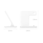 Z5 QI 縦型マグネット式ワイヤレス充電器 携帯電話＆Apple Watch＆AirPods / Xiaomi Redmi AirDots対応、タッチリングライト付き、Z5