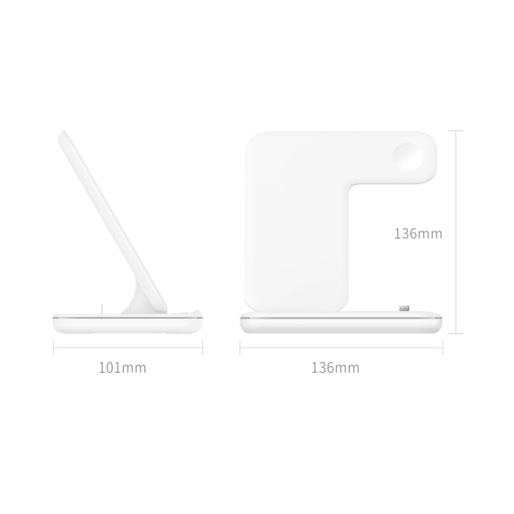 Z5 QI 縦型マグネット式ワイヤレス充電器 携帯電話＆Apple Watch＆AirPods / Xiaomi Redmi AirDots対応、タッチリングライト付き、Z5
