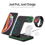 Z5 QI 縦型マグネット式ワイヤレス充電器 携帯電話＆Apple Watch＆AirPods / Xiaomi Redmi AirDots対応、タッチリングライト付き、Z5