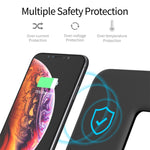 Z5 QI 縦型マグネット式ワイヤレス充電器 携帯電話＆Apple Watch＆AirPods / Xiaomi Redmi AirDots対応、タッチリングライト付き、Z5
