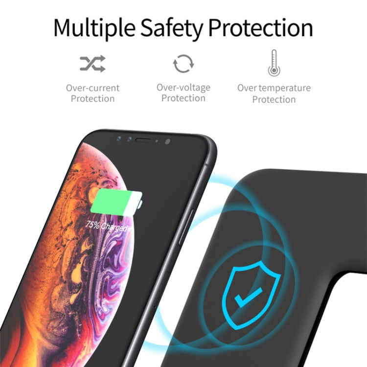 Z5 QI 縦型マグネット式ワイヤレス充電器 携帯電話＆Apple Watch＆AirPods / Xiaomi Redmi AirDots対応、タッチリングライト付き、Z5