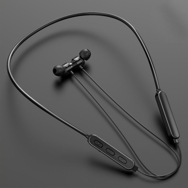 Bluetooth 5.1 丸型ワイヤーネックスポーツBluetoothイヤホン 磁気機能付き、ブラック、レッド、ホワイト