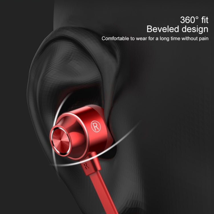 Bluetooth 5.1 丸型ワイヤーネックスポーツBluetoothイヤホン 磁気機能付き、ブラック、レッド、ホワイト