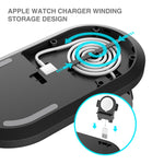 A04 3-in-1 多機能 Qi規格 ワイヤレス充電器 携帯電話＆iWatch＆AirPods対応