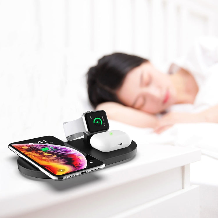 A04 3-in-1 多機能 Qi規格 ワイヤレス充電器 携帯電話＆iWatch＆AirPods対応
