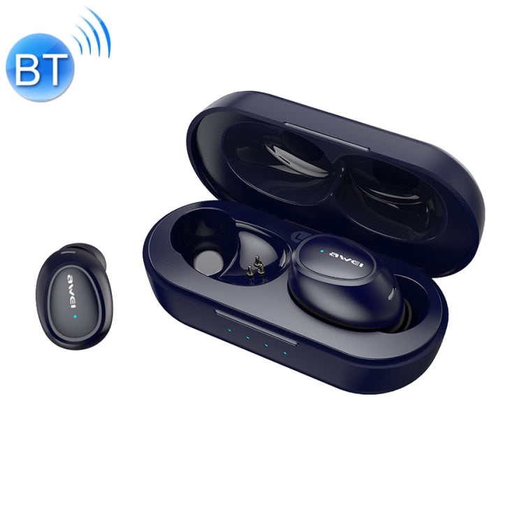 awei T6 TWS Bluetooth V5.0 完全ワイヤレススポーツヘッドセット 充電ケース付き