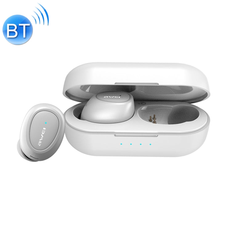 awei T6 TWS Bluetooth V5.0 完全ワイヤレススポーツヘッドセット 充電ケース付き