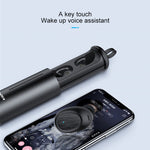 awei T55 TWS Bluetooth V5.0 True ワイヤレススポーツヘッドセット ポータブル充電ケース付き