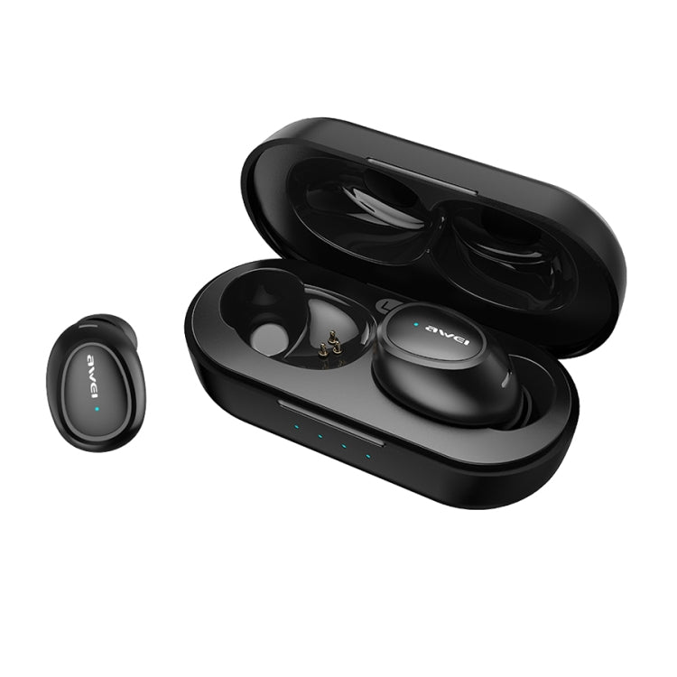awei T16 TWS Bluetooth V5.0 完全ワイヤレススポーツヘッドセット 充電ケース付き