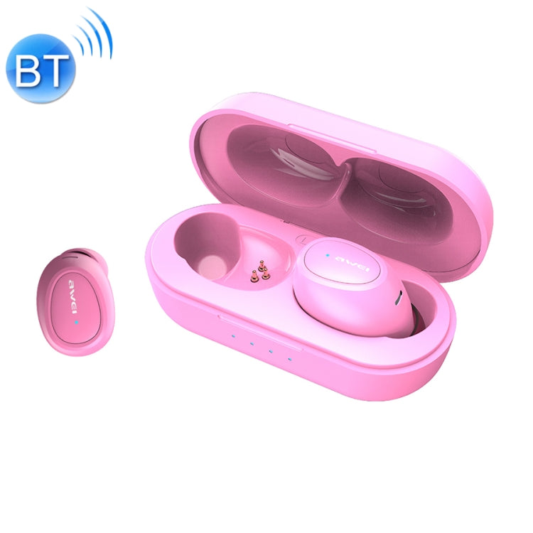 awei T16 TWS Bluetooth V5.0 完全ワイヤレススポーツヘッドセット 充電ケース付き